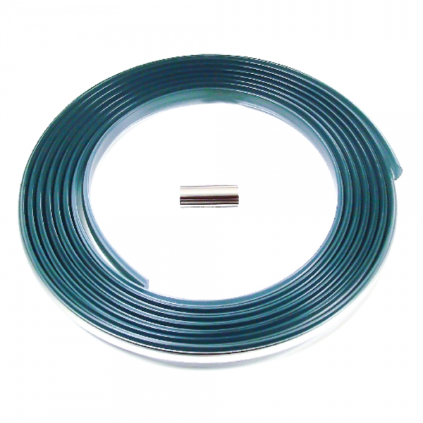 Rubber The Right Way - Lockstrip - Chrome - 1/2" Wide x 1/4" Tall - 17' 1" Long