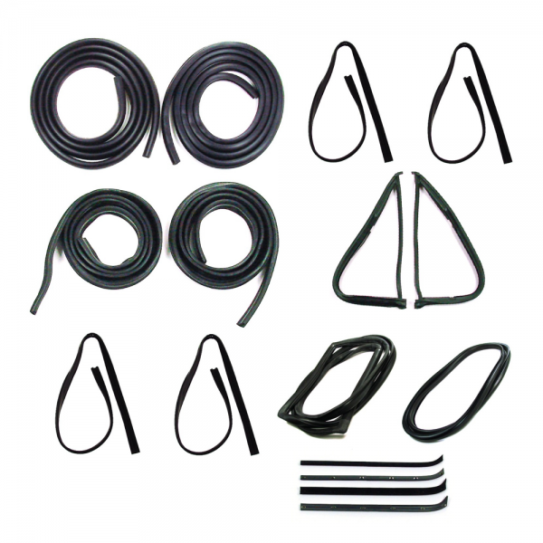 Rubber The Right Way - Master Weatherstrip Kit - Without Chrome Windshield Trim