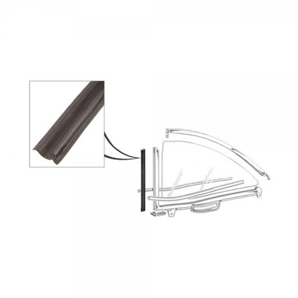 Rubber The Right Way - Quarter Window Leading Edge Seals