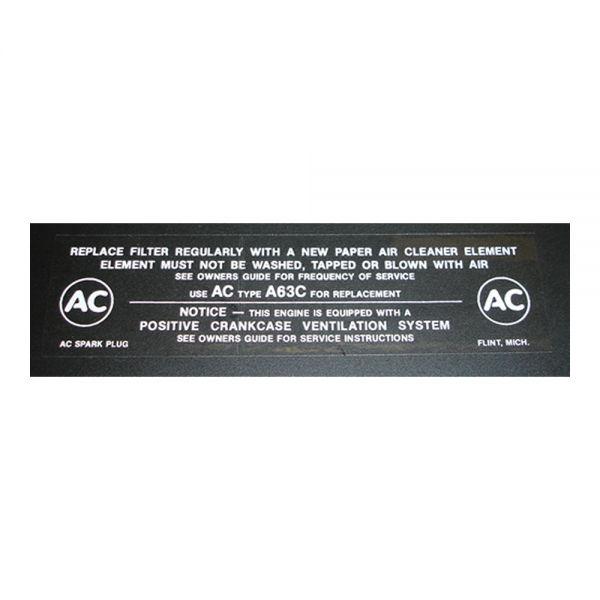 Rubber The Right Way - Air Cleaner Decal - California Car