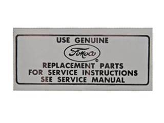 Rubber The Right Way - Air Cleaner Service Decal