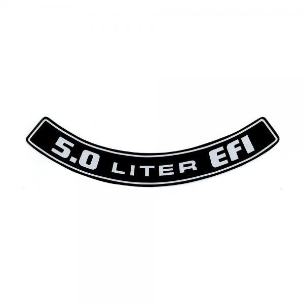 Rubber The Right Way - Air Cleaner Decal - 5.0 Liter E.F.I.