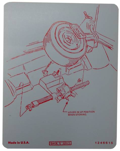 Rubber The Right Way - Tire Stowage Decal
