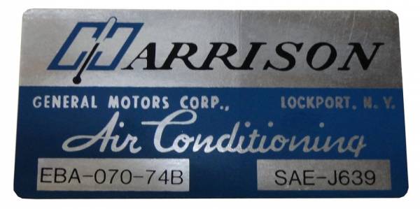 Rubber The Right Way - "Harrison" AC Evaporator Box Decal