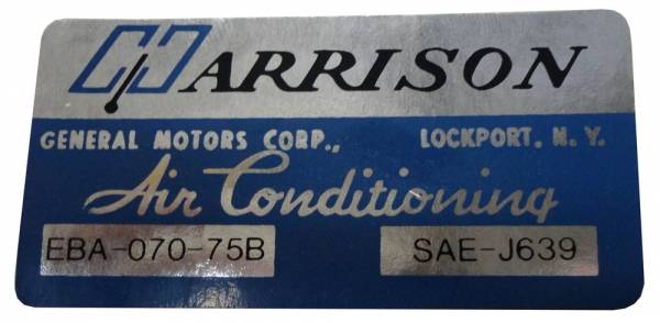 Rubber The Right Way - "Harrison" AC Evaporator Box Decal