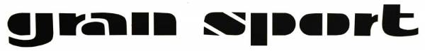 Rubber The Right Way - "Gran Sport" Quarter Panel Decal - Black