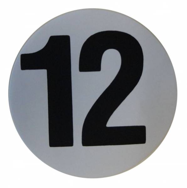Rubber The Right Way - Assembly Line Production Day Window Sticker - "12"