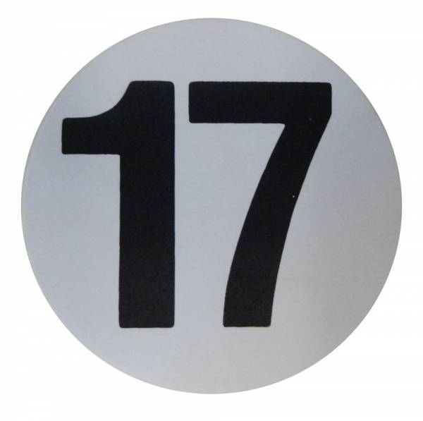 Rubber The Right Way - Assembly Line Production Day Window Sticker - "17"