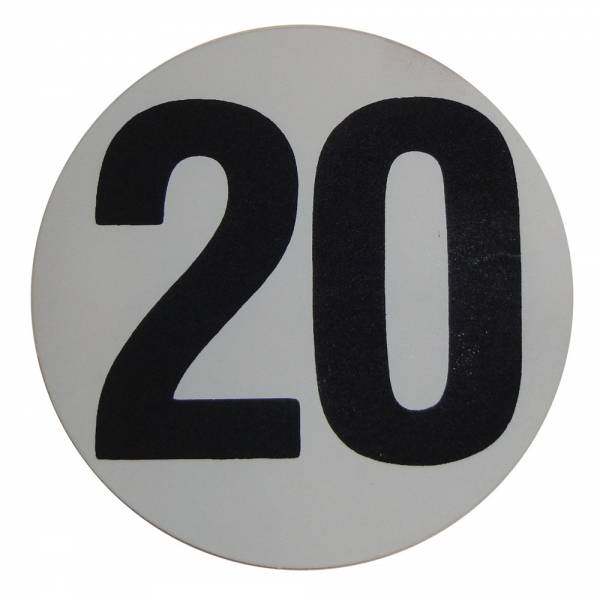 Rubber The Right Way - Assembly Line Production Day Window Sticker - "20"