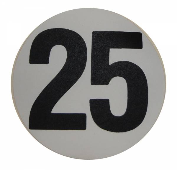 Rubber The Right Way - Assembly Line Production Day Window Sticker - "25"