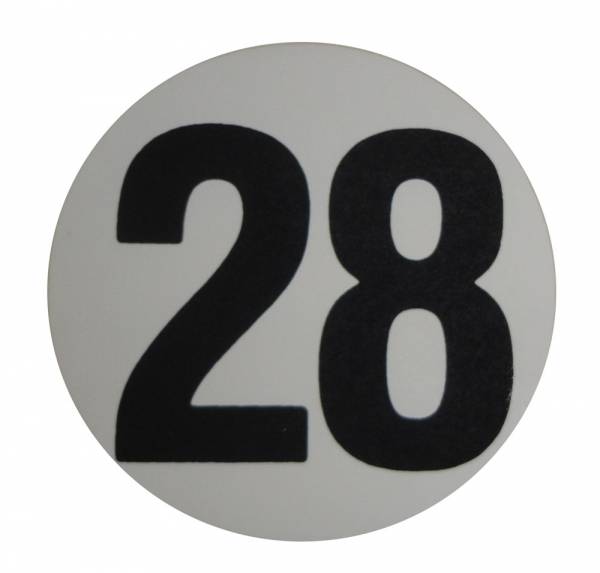 Rubber The Right Way - Assembly Line Production Day Window Sticker - "28"
