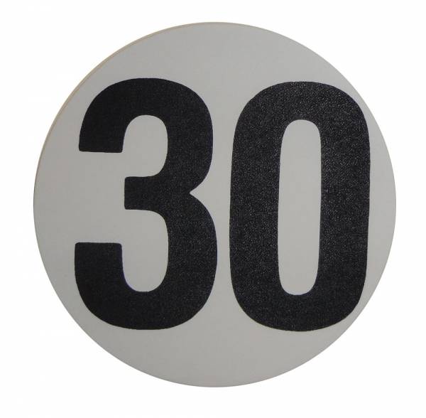 Rubber The Right Way - Assembly Line Production Day Window Sticker - "30"