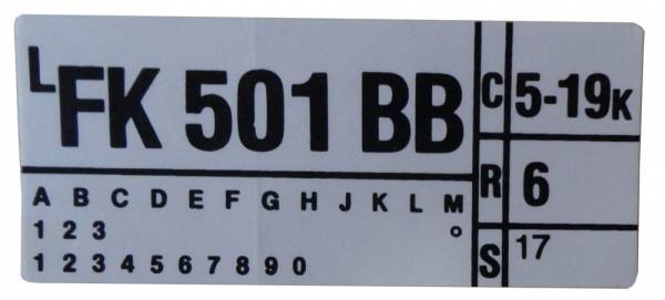 Rubber The Right Way - 460 Automatic Transmission Engine Code Decal