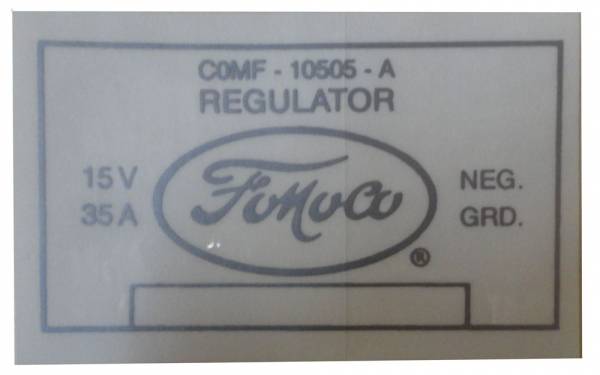 Rubber The Right Way - Voltage Regulator Decal