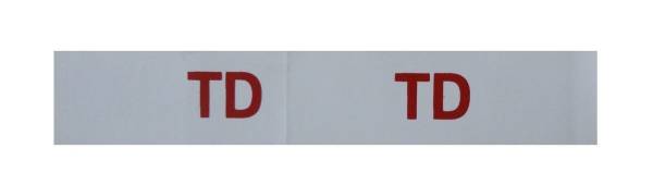 Rubber The Right Way - "TD" Engine Code Decal