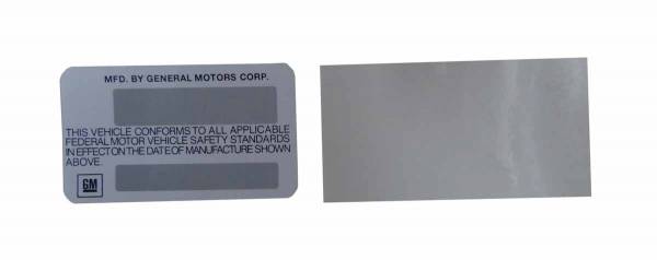 Rubber The Right Way - Vehicle VIN Label