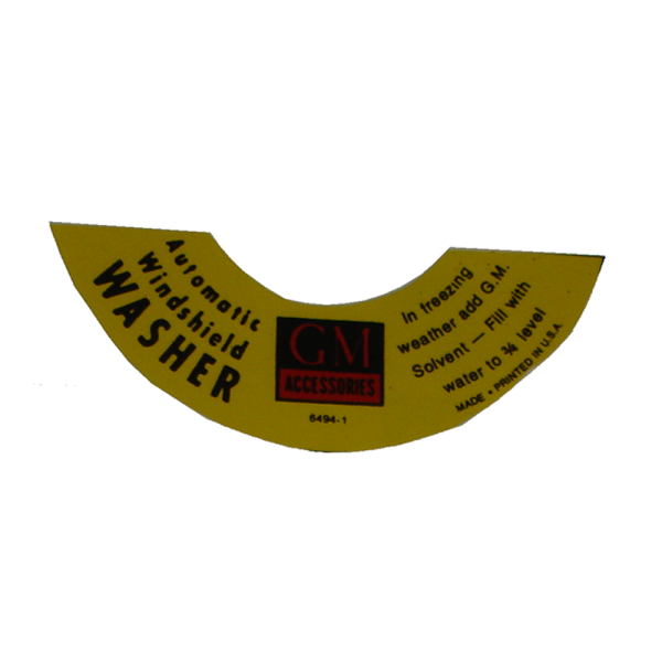Rubber The Right Way - Windshield Washer Lid Decal