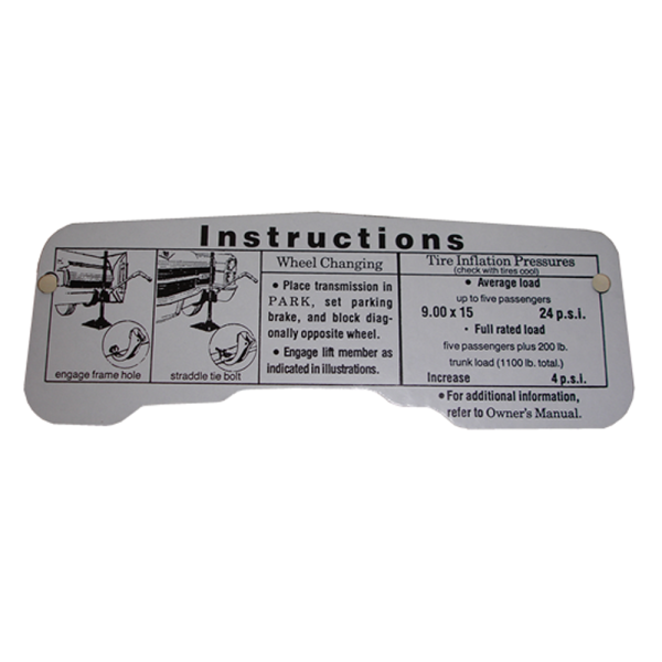 Rubber The Right Way - Jack Instructions Decal - In Trunk