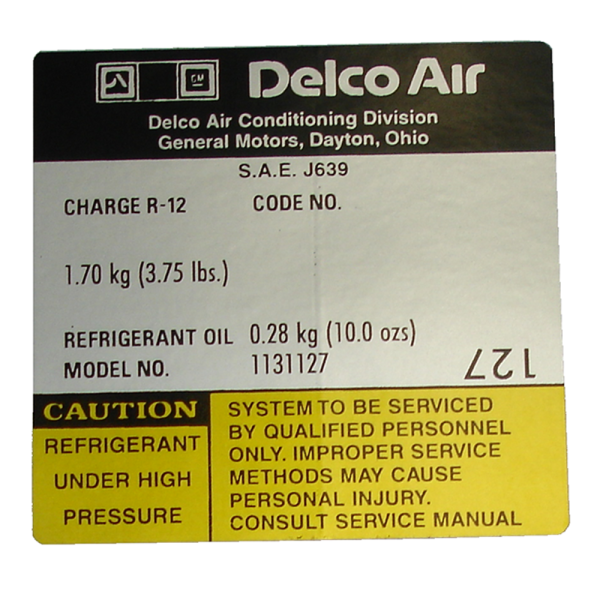 Rubber The Right Way - Air Conditioner Compressor Decal