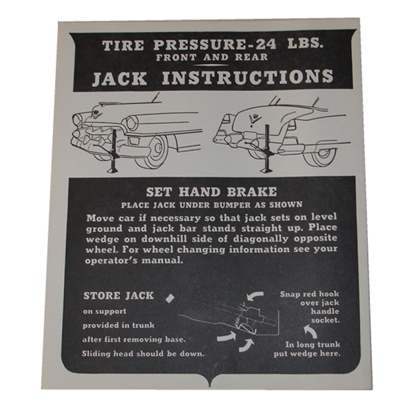 Rubber The Right Way - Jack Instructions Decal - In Trunk