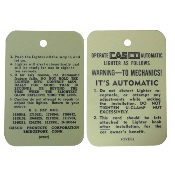Rubber The Right Way - Tag - Lighter Instructions