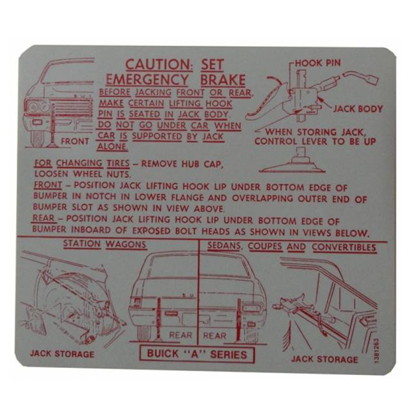Jack Instructions Decal
