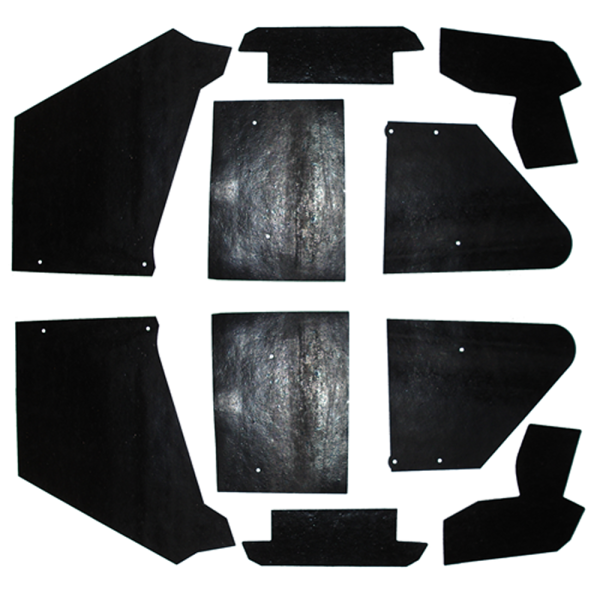 03-105M - 1963-1964 Cadillac Front Inner Fender Dust Shields Splash Apron Kit