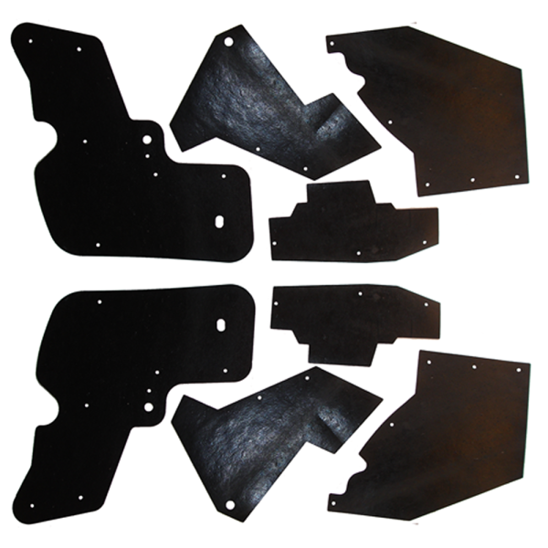 03-107M - 1967-1968 Cadillac Front Inner Fender Dust Shields Splash Apron Kit