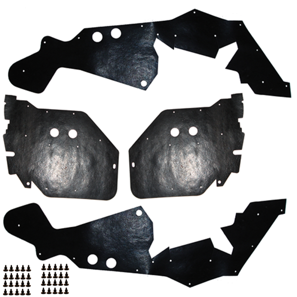 03-111M - 1974-1976 Cadillac Front Inner Fender Dust Shields Splash Apron Kit