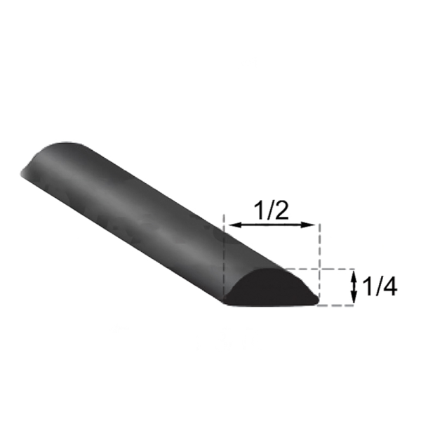 10-158X - Black Windshield Gasket Locking Strip