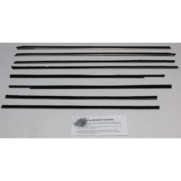 10-004E - 1959-60 Cadillac 2 Door Hardtop Beltline Weatherstrip Kit