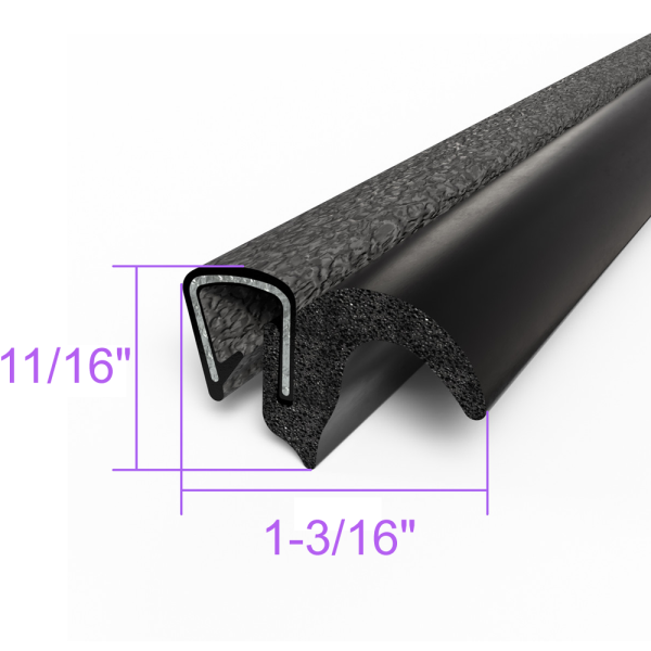 Metro Moulded Parts - Side Bulb Seal - FREE SAMPLE