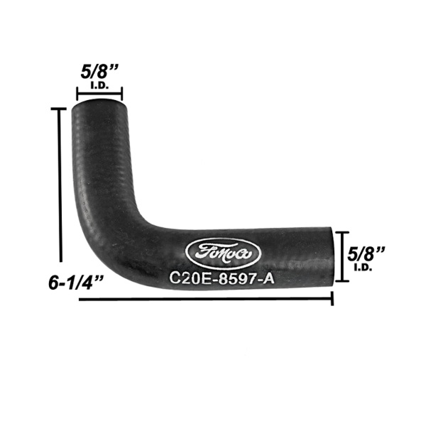 Dennis Carpenter - Water Bypass Hose With Ford Script