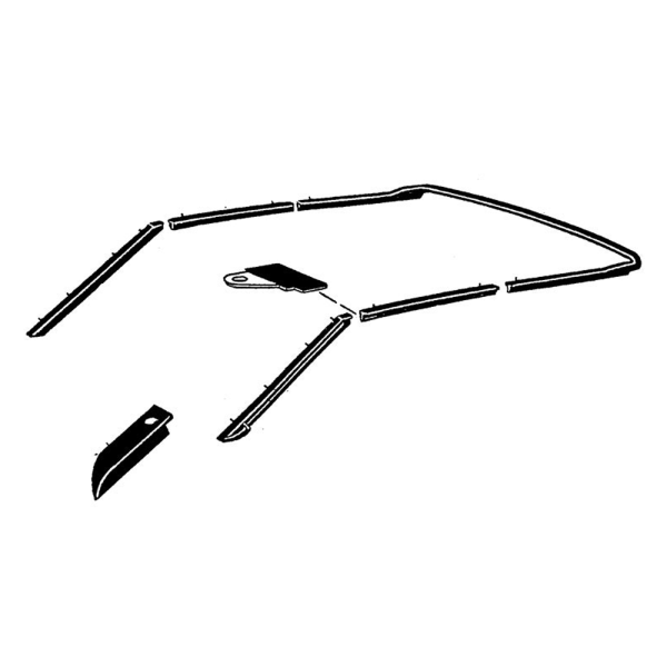 Dennis Carpenter - Convertible Top Seal Kit - 9 Piece
