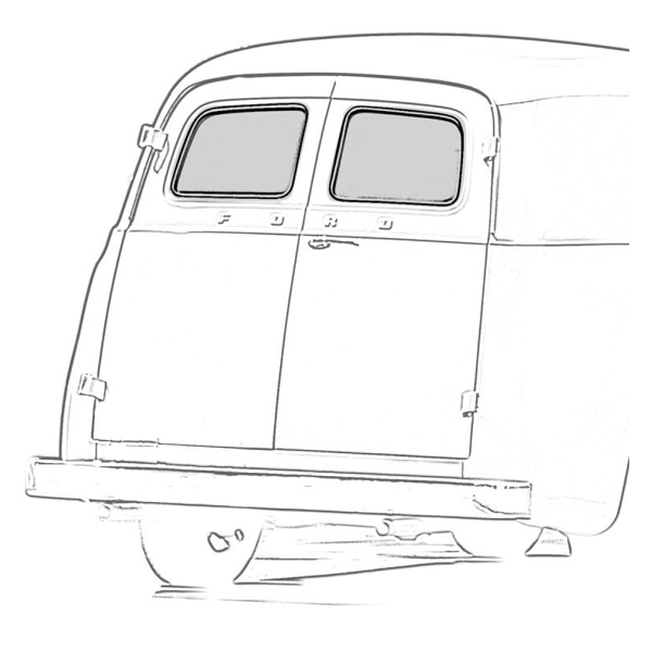 Dennis Carpenter - Back Window Seal - In Barn Door