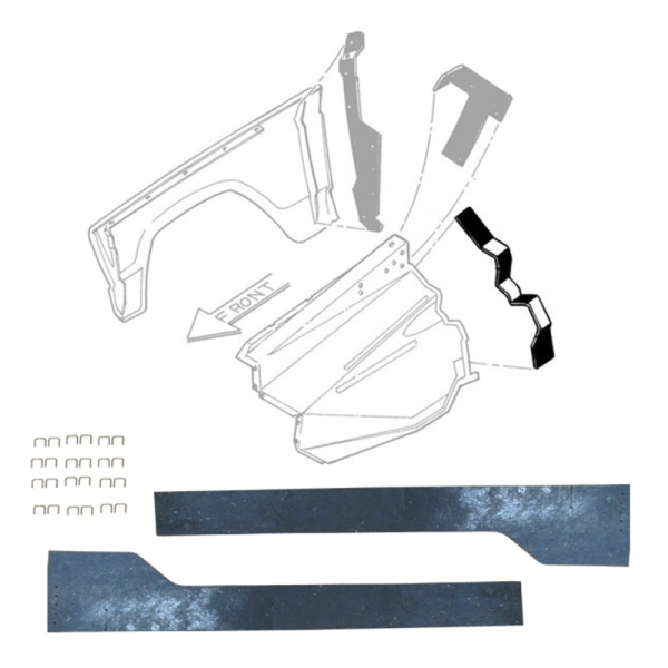 1967-72 Ford Truck inner fender seal kit.