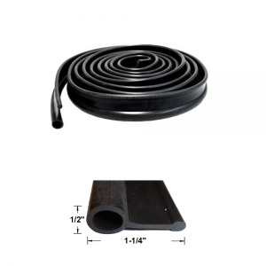 Multi-Purpose Bulb Seal - 1-1/4" Wide 1/2" Bulb
