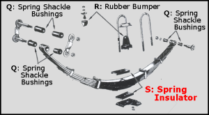Rear Leaf Spring Insulator