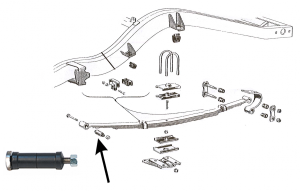 Front of Leaf Spring Bushing