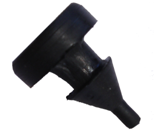 Rubber Stem Bumper - 3/16" Sheet Metal Hole - 7/16"  Diameter Head - 5/32" Head Height