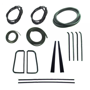 Master Weatherstrip Kit - With Chrome Windshield Trim