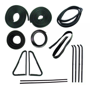 Master Weatherstrip Kit - With Chrome Windshield Trim