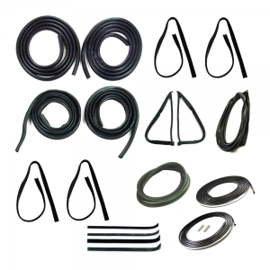 Master Weatherstrip Kit - With Chrome Windshield Trim
