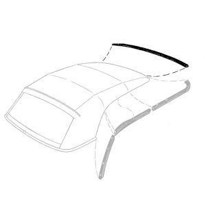 Convertible Top Header Bow Seal