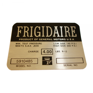Air Conditioner Compressor Warning Decal - Frigidaire