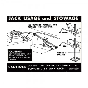 Jack Instructions Decal
