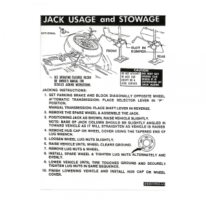 Jack Instructions Decal