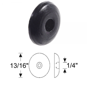 Rubber The Right Way - Round Bumper - Metal Core - Single Screw Hole At Center - Image 2