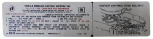 Manual Transmission Emission Decal - 455-4V Stage I