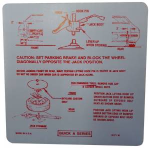 Jack Instructions Decal